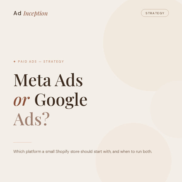 Meta Ads or Google Ads?