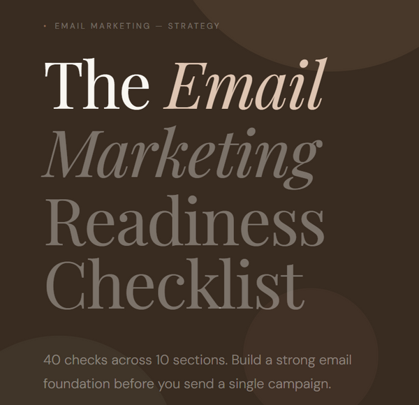 Email Marketing Readiness Checklist